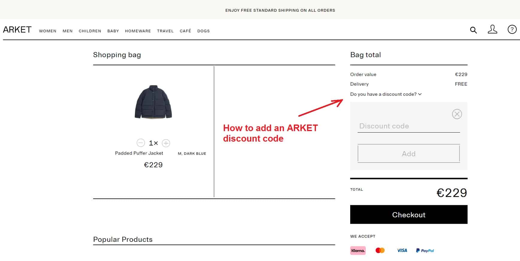 How to Add an ARKET Discount Code — A Simple Step-by-Step Guide