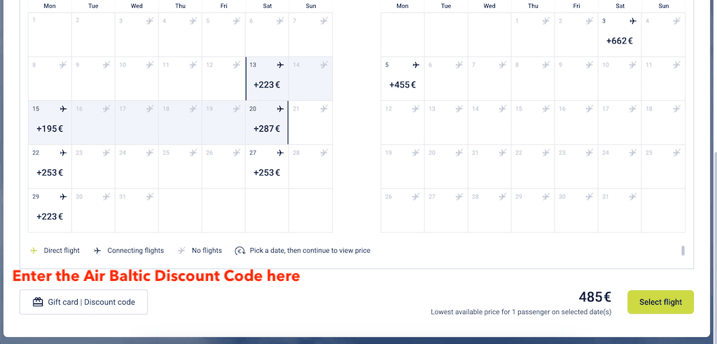 How To Add an AirBaltic Discount Code to My Booking
