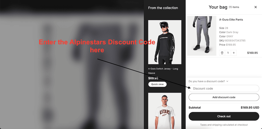 How to use an Alpinestars Discount Code