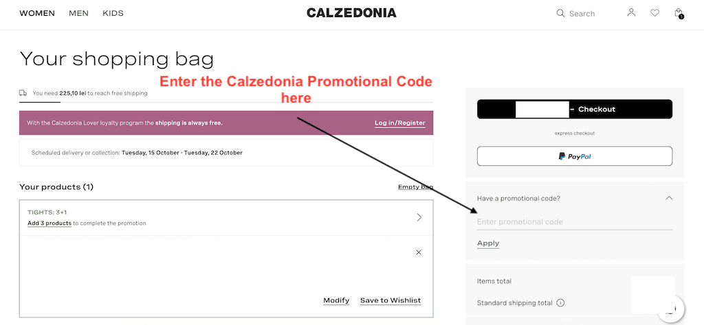 How to use a Calzedonia Promotional Code