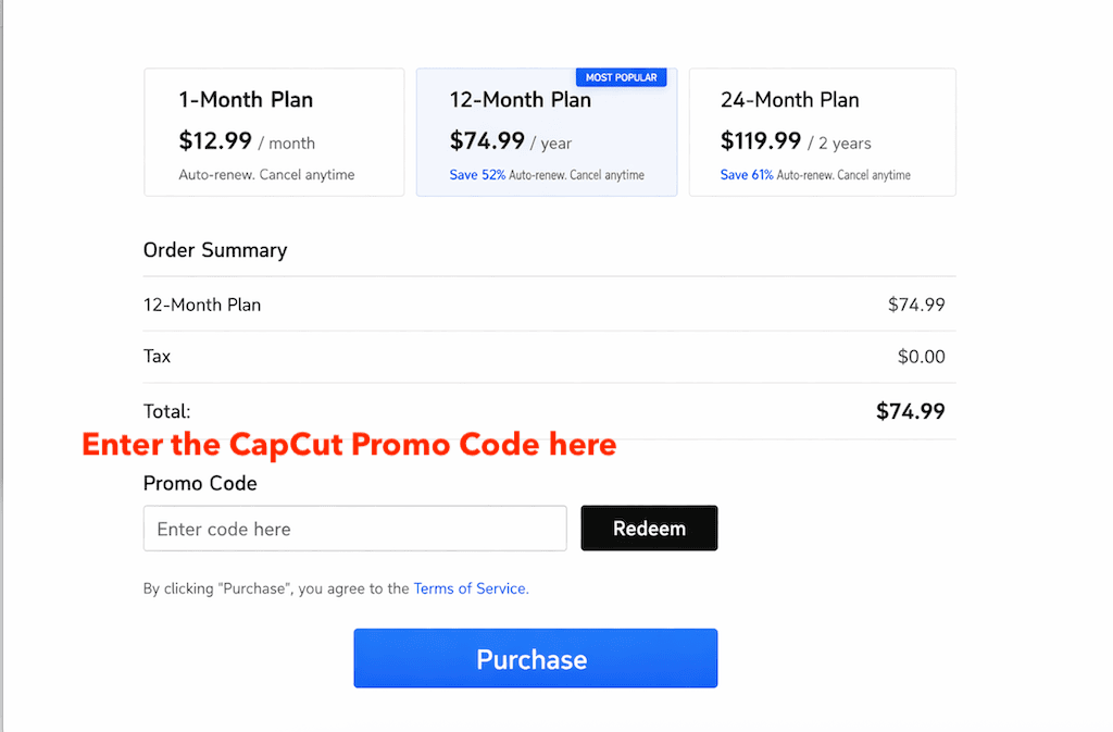 How to Add a CapCut Coupon Code