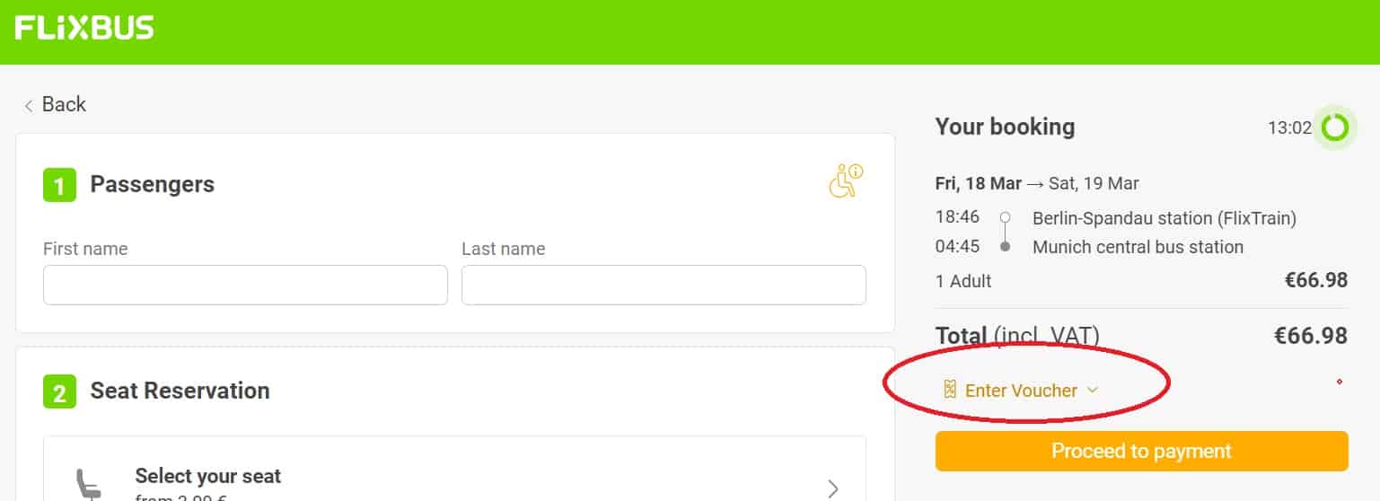 How Do I Apply a FlixBus Voucher Code to My Booking?