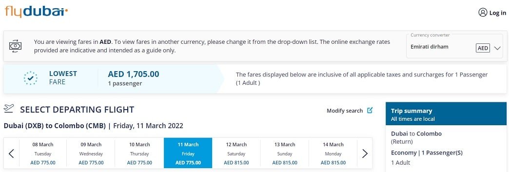 How to add a FlyDubai Promo Code
