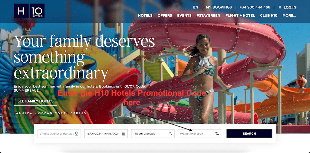 How to use a H10 Hotels Promotional Code