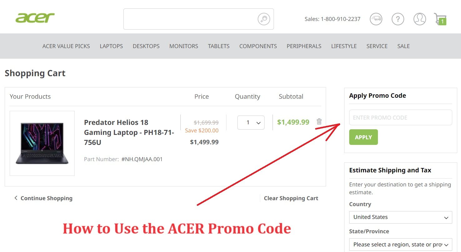 How Do I Use an ACER Promo Code?