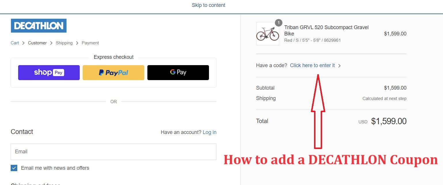 🧾 How to Use a Decathlon Discount Code Step-by-Step