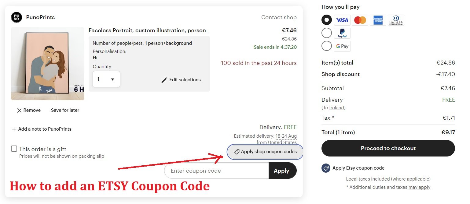 How to Add an Etsy Coupon Code- Step-by-Step Guide