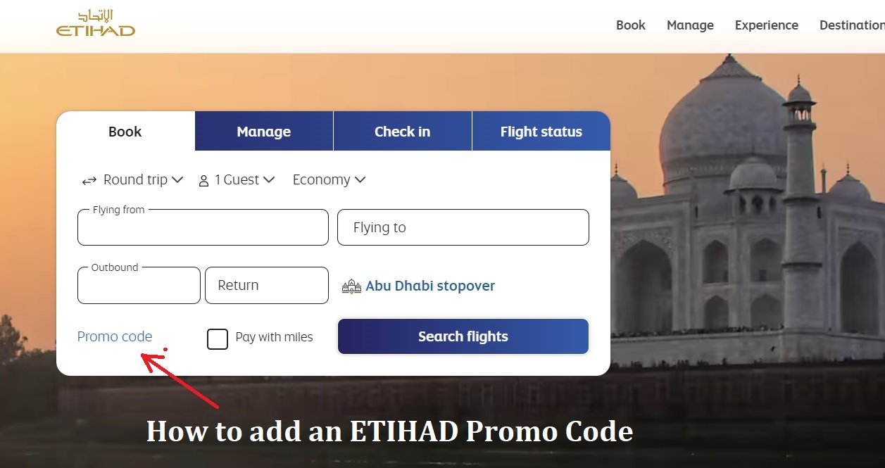 How to Add an Etihad Promo Code