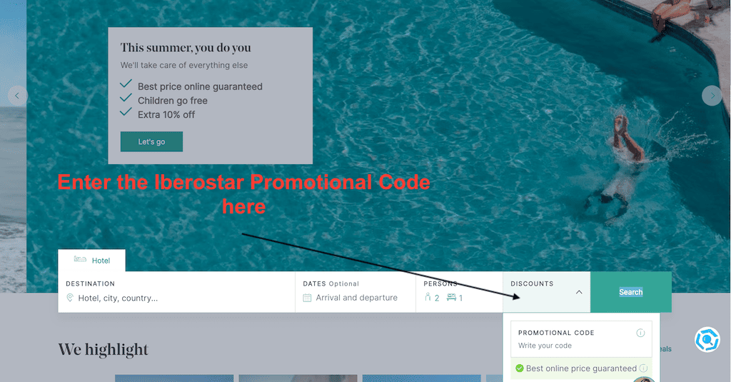 How to use an Iberostar Promotional Code