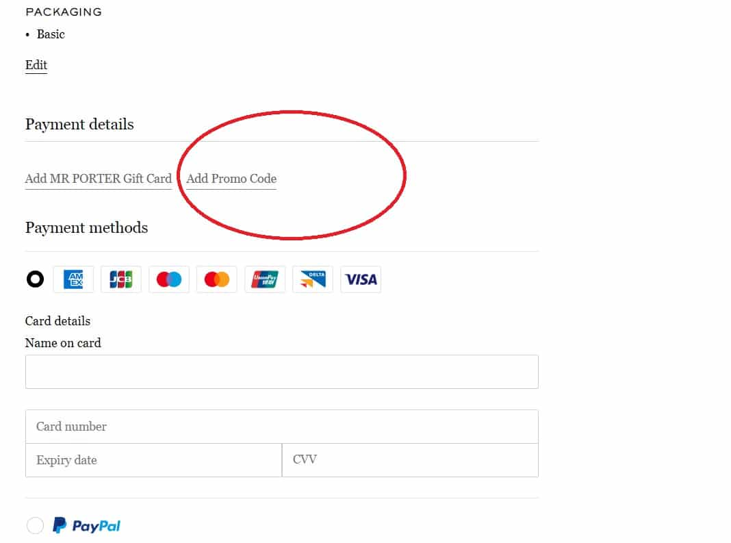 How to Add a MR PORTER Promo Code- Step-by-Step Guide