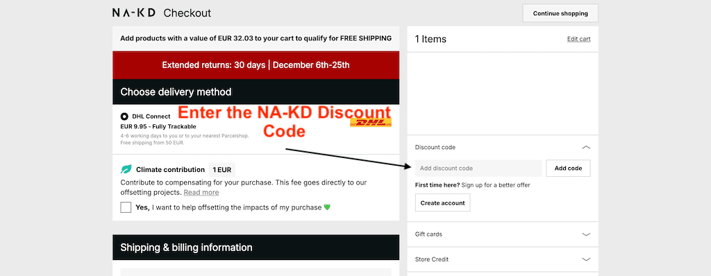 How to Use an NA-KD Discount Code