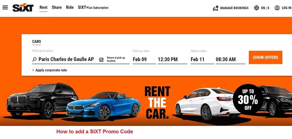 How to Use a SIXT Coupon Code – Step-by-Step