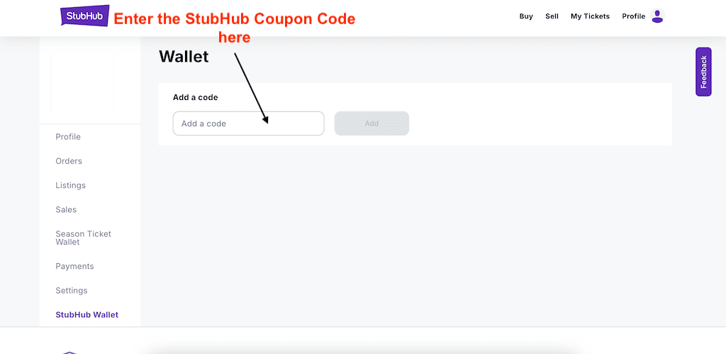 How to use a StubHub coupon code