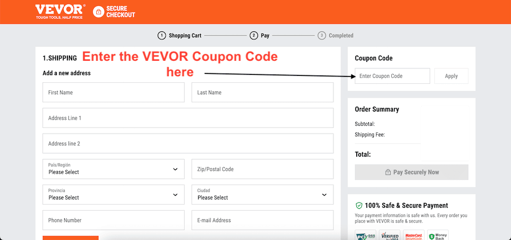 How to Use a VEVOR Coupon Code the Easy Way