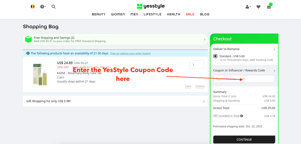 How to Use a YESSTYLE Coupon Code